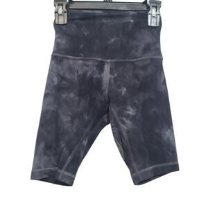 Lululemon Wunder Train HR Short 8" Diamond Dye Grey Pink 0